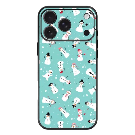 Cuki hóember mintás - Téli mintás iPhone 17 Pro Max / 18 Pro Max MagSafe tok