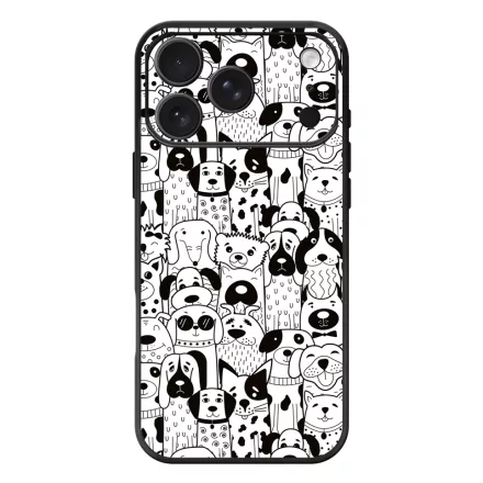 Aranyos kutya mintás iPhone 17 Pro Max / 18 Pro Max MagSafe tok