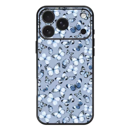 Szepseges kek pillangok iPhone 17 Pro Max / 18 Pro Max MagSafe tok