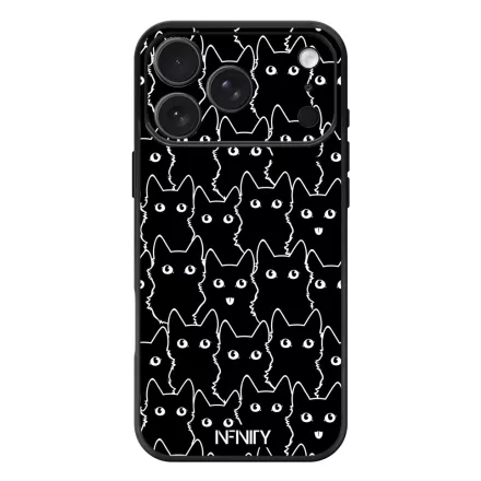 Cuki fekete macska iPhone 17 Pro Max / 18 Pro Max MagSafe tok