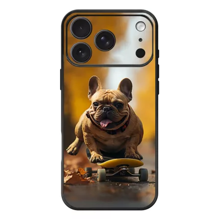 Francia bulldog gördeszkán iPhone 17 Pro Max / 18 Pro Max MagSafe tok