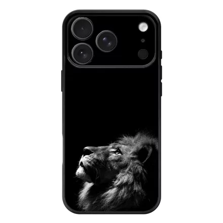 Fekete-fehér oroszlán iPhone 17 Pro Max / 18 Pro Max MagSafe tok