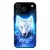 Farkas kék rózsával iPhone 17 Pro Max / 18 Pro Max MagSafe tok