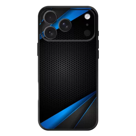 Carbon kék sávokkal iPhone 17 Pro Max / 18 Pro Max MagSafe tok