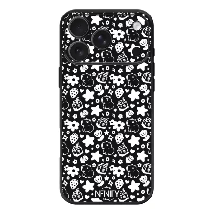 Fekete fehér capybara iPhone 17 Pro Max / 18 Pro Max MagSafe tok