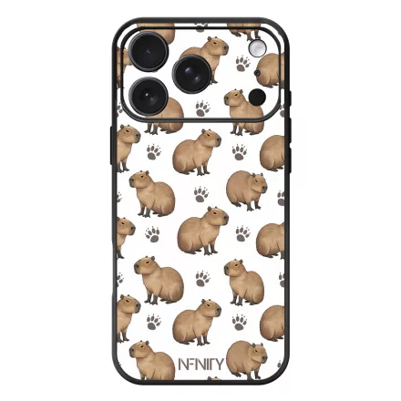 Capybara és a talpnyom iPhone 17 Pro Max / 18 Pro Max MagSafe tok