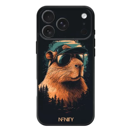 Laza Napszemüveges capybara iPhone 17 Pro Max / 18 Pro Max MagSafe tok