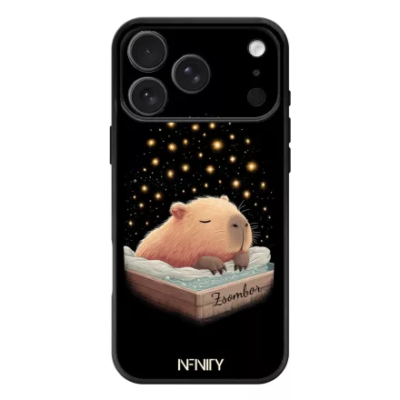Névvel kérhető - Aranyos szundizó capybara iPhone 17 Pro Max / 18 Pro Max MagSafe tok