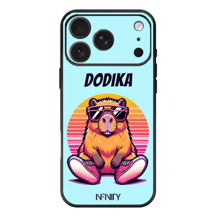 Névvel kérhető - Retro capybara iPhone 17 Pro Max / 18 Pro Max MagSafe tok