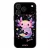Névvel kérhető - Cuki pink szivecskés Axolotl iPhone 17 Pro Max / 18 Pro Max MagSafe tok