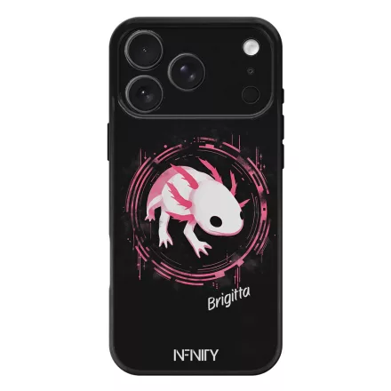Névvel kérhető - Hacker logo Axolotl iPhone 17 Pro Max / 18 Pro Max MagSafe tok