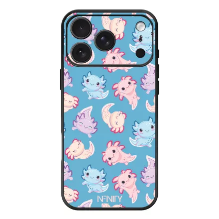 Tündéri kék Axolotl iPhone 17 Pro Max / 18 Pro Max MagSafe tok