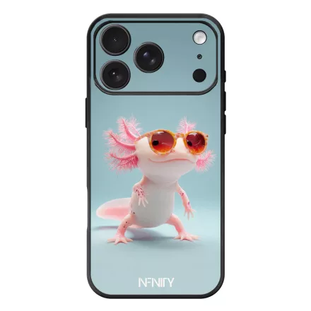 Napszemüveges Axolotl iPhone 17 Pro Max / 18 Pro Max MagSafe tok