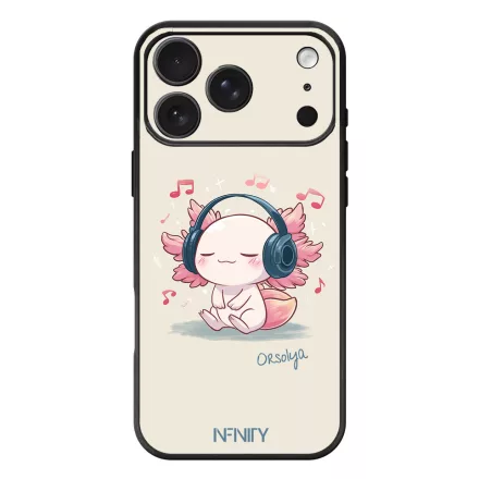 Névvel kérhető - Music Axolotl iPhone 17 Pro Max / 18 Pro Max MagSafe tok