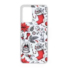 téli karácsonyi mintás textúra Oppo A16s tok