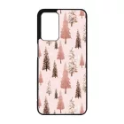 Rózsaszín karácsonyi fenyőfa mintás Oppo A16s tok