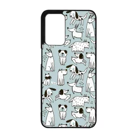 Türkiz aranyos rajzolt kutya mintás Oppo A16s tok