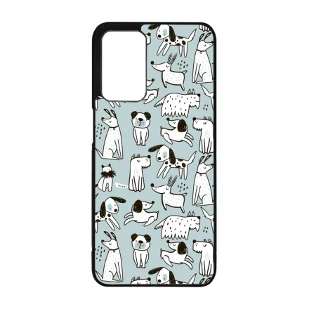 Türkiz aranyos rajzolt kutya mintás Oppo A16s tok