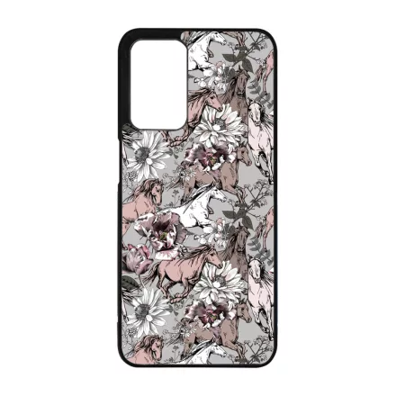 Csodaszép szürke vintage lovas mintás Oppo A16s tok