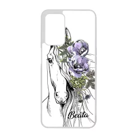 Rajzolt virágos lovas Oppo A16s tok