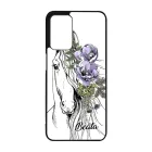 Rajzolt virágos lovas Oppo A16s tok