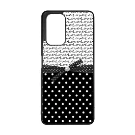 szerelem love fekete fehér pöttyös Oppo Reno 7 Lite 5G tok