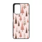 Rózsaszín karácsonyi fenyőfa mintás Oppo Reno 7 Lite 5G tok