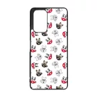 Cuki kávé és kutya mintás Oppo Reno 7 Lite 5G tok