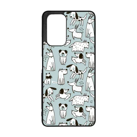 Türkiz aranyos rajzolt kutya mintás Oppo Reno 7 Lite 5G tok