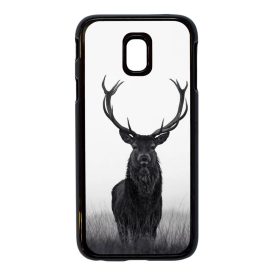 szarvas szarvasos agancs őszi fehér Samsung Galaxy fekete tok