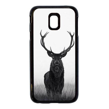 szarvas szarvasos agancs őszi fehér Samsung Galaxy fekete tok