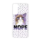 NOPE Cat Antisocial Antiszocialis Meno Trendi Samsung Galaxy tok