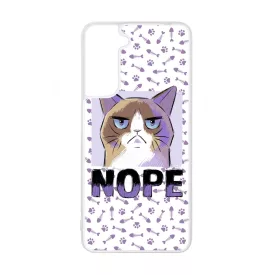 NOPE Cat Antisocial Antiszocialis Meno Trendi Samsung Galaxy tok