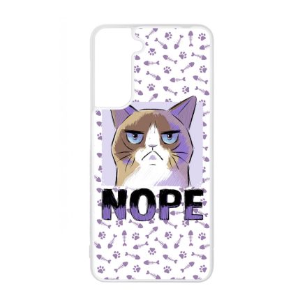 NOPE Cat Antisocial Antiszocialis Meno Trendi Samsung Galaxy tok