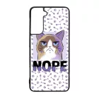 NOPE Cat Antisocial Antiszocialis Meno Trendi Samsung Galaxy tok