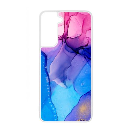Blue Pink Gradient Ink kek rozsaszin marvanyos Samsung Galaxy tok