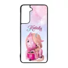 Unikornis és kávé - Téli mintás Samsung Galaxy tok