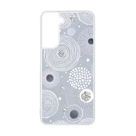 Gyönyörűséges Ezüstös téli mintás Samsung Galaxy tok