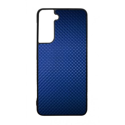 Gyönyörű kék karbon fiber mintás Samsung Galaxy tok