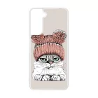 Cuki sapkás cica Samsung Galaxy tok