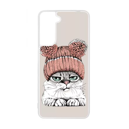 Cuki sapkás cica Samsung Galaxy tok