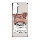Cuki sapkás cica Samsung Galaxy tok