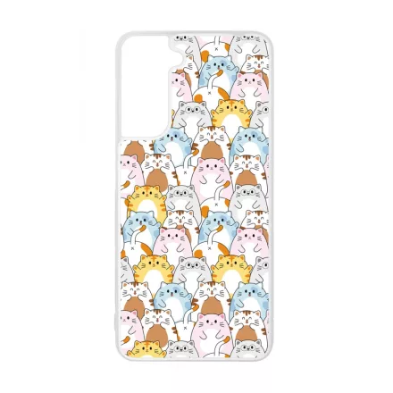 Tündéri Kawaii cica mintás Samsung Galaxy tok