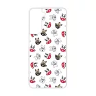 Cuki kávé és kutya mintás Samsung Galaxy tok