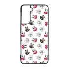 Cuki kávé és kutya mintás Samsung Galaxy tok