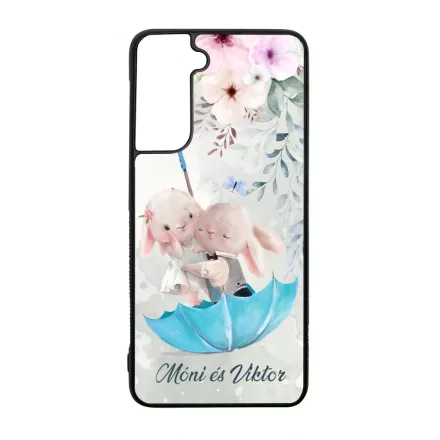 Neves cukisagok kollekcio Esernyos nyuszi szerelem Samsung Galaxy tok