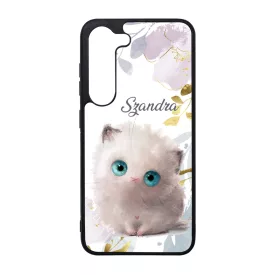   Kérd a neveddel - A nevem Hógolyó Cuki cicus szilikon Samsung Galaxy tok