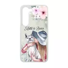 Kérd a neveddel Én és a fehér kutyásm Samsung Galaxy tok