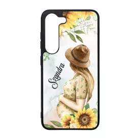 Kérd a neveddel Napraforgós Kismama Samsung Galaxy tok