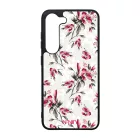Csodaszép piros virágzás szilikon Samsung Galaxy tok tok